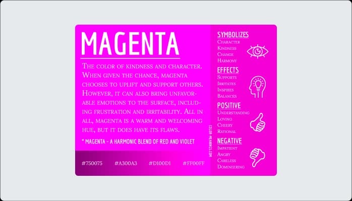 Image for Magenta Color Psychology