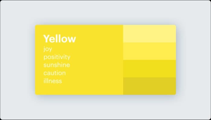 Image for Psychology of the color yellow 