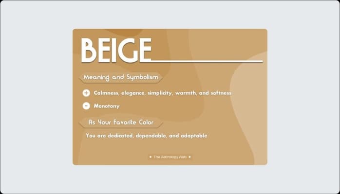 Image for Impact of Beige Color on User Experience