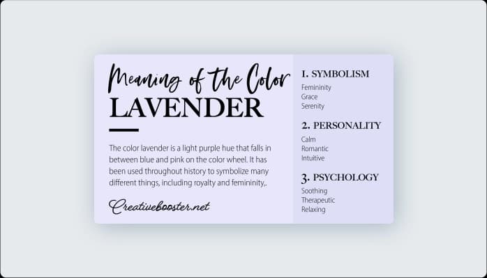 Image for Impact of lavender color on user experience