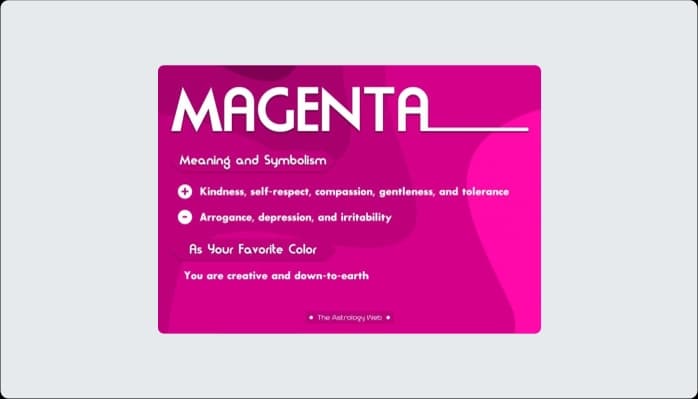 Image for Magenta Color in User Experience Design