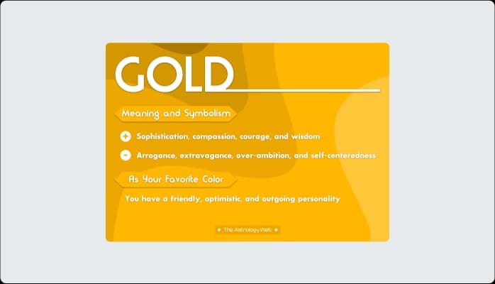 Image for Impact of Gold Color on User Experience