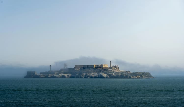 Alcatraz Island in Fog