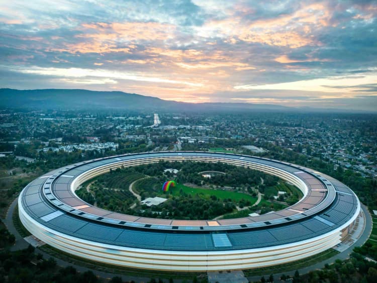 Apple Park Aerial View