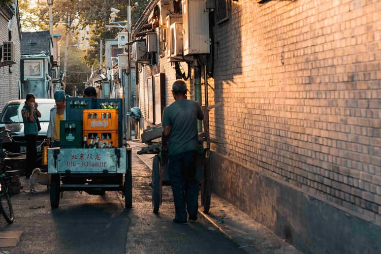 Beijing Alley at Dusk