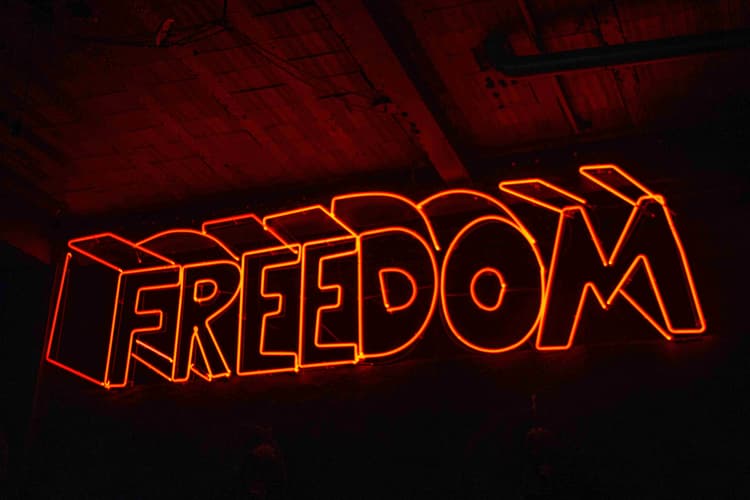 Neon Freedom Sign