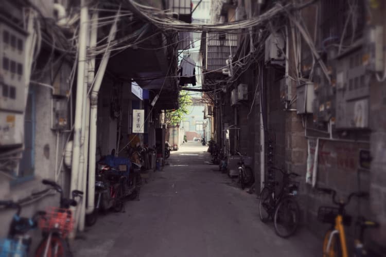 Tangled Alley in China