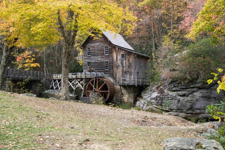 Rustic Mill in Autumn