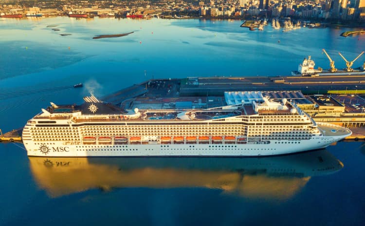 MSC Cruise Ship Docked