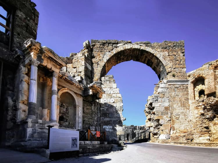 Ancient Roman Arch Ruins