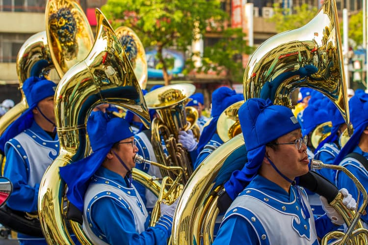 Brass Band in Blue