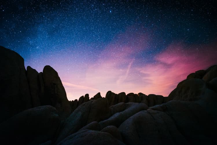 Starry Desert Night Sky