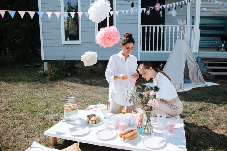 Pastel Garden Party Setup