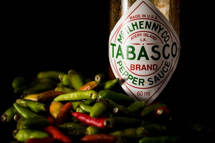 Tabasco and Fresh Peppers