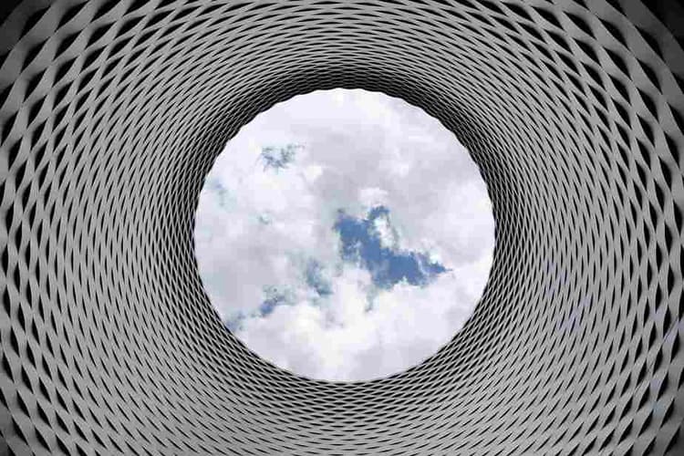 Cloud View Through Spiral