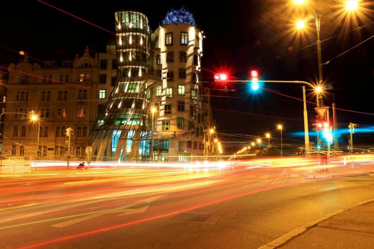 Dancing House at Night