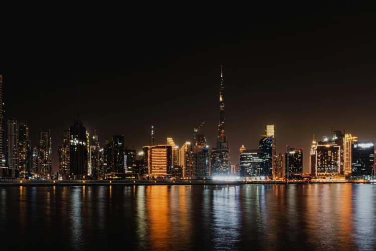 Dubai Skyline at Night