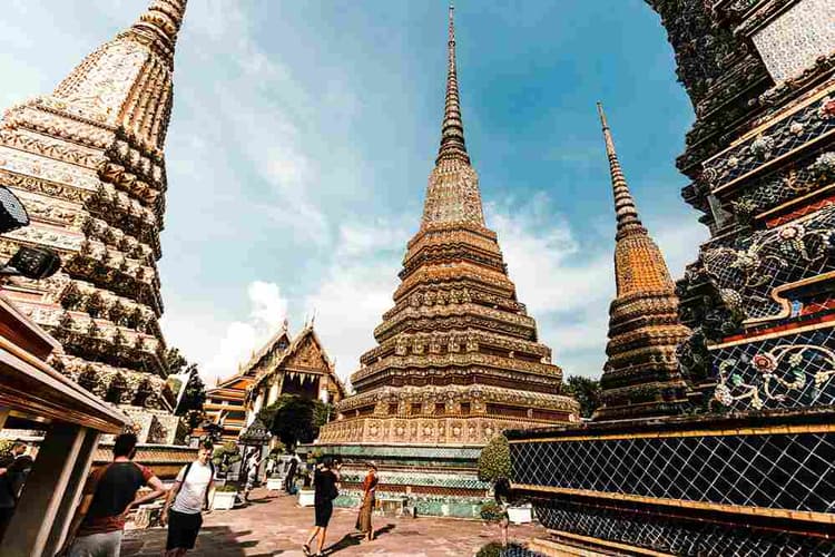 Ornate Thai Temple Spires