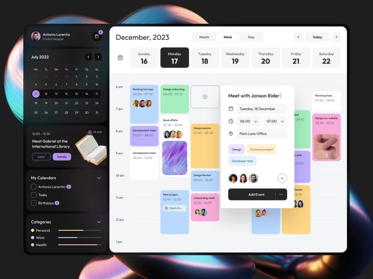 Content calendar planning