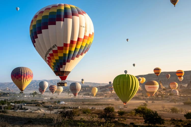 Vibrant Hot Air Balloons