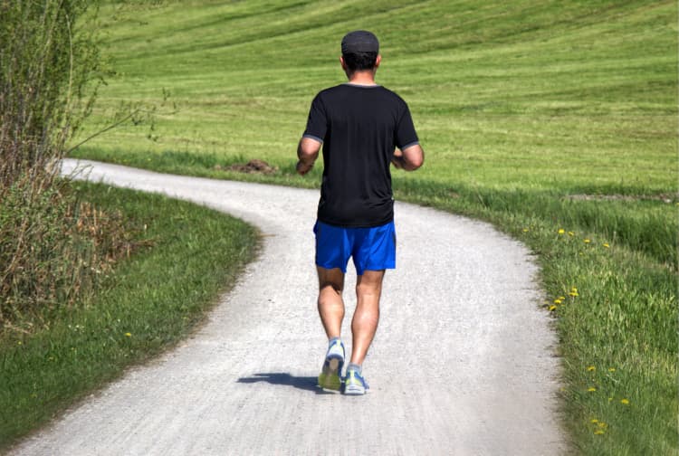 Runner on Rural Path