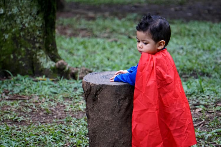 Superhero in the Forest