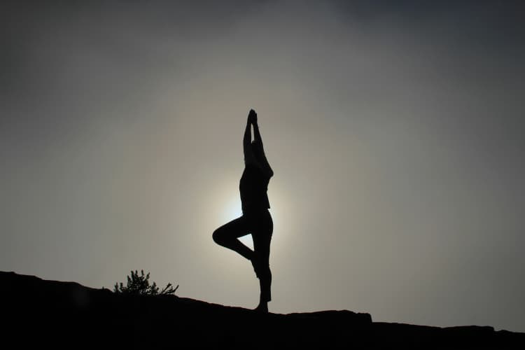 Yoga Silhouette at Sunset