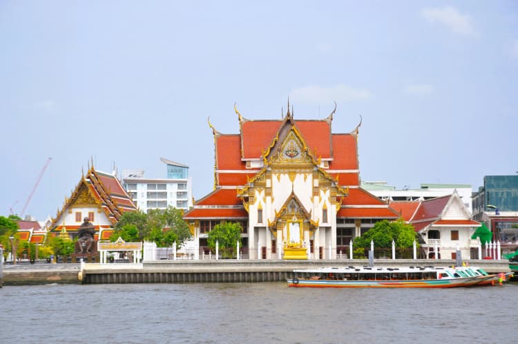 Bangkok Temple on River