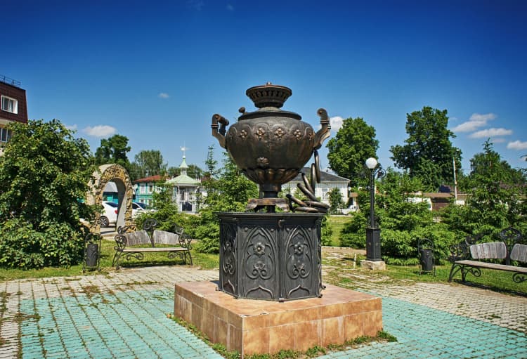 Ornate Samovar in Park