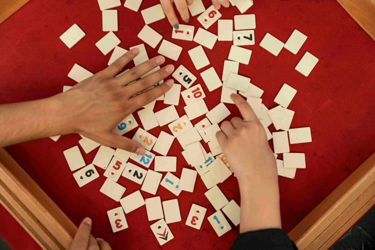 Rummikub game in progress