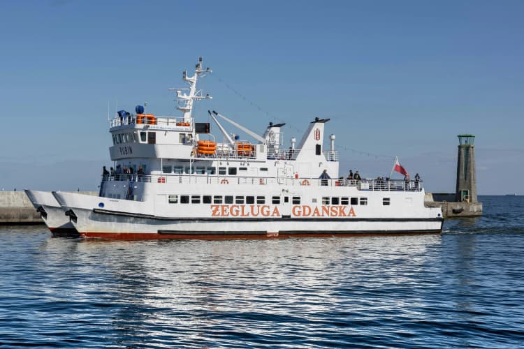 Polish ferry in harbor