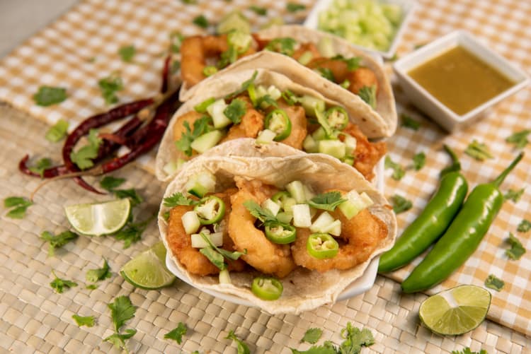 Zesty Fish Tacos Platter