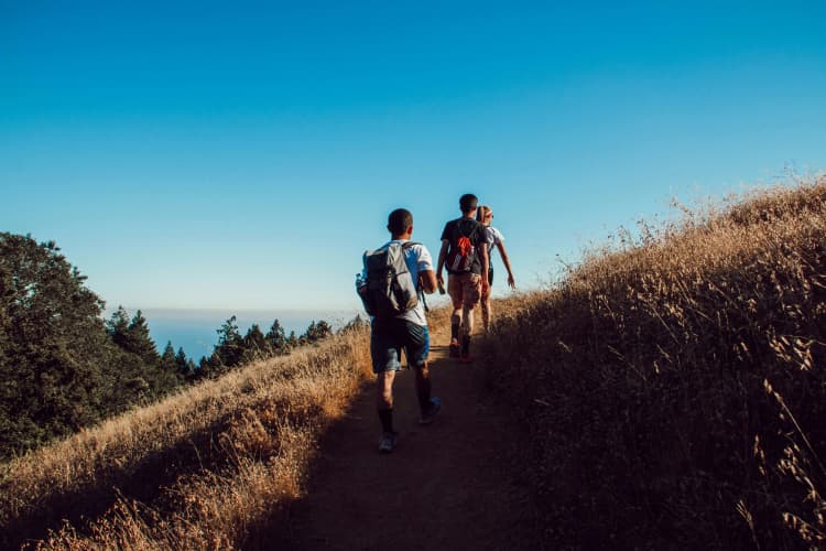 Hikers on Coastal Trail