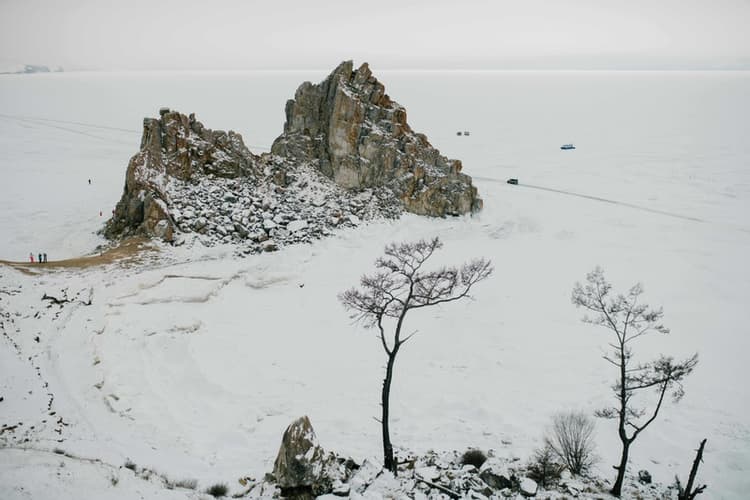 Snowy Lake Rock Formation