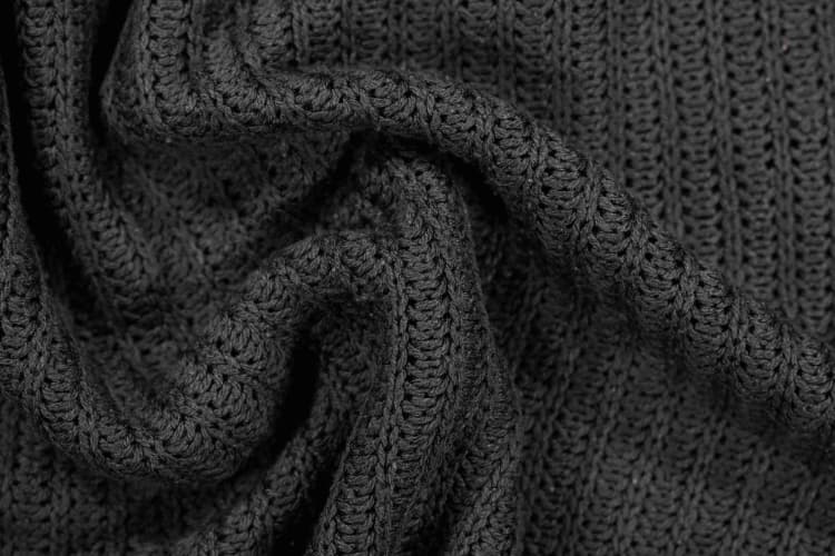 Textured Dark Knit Fabric