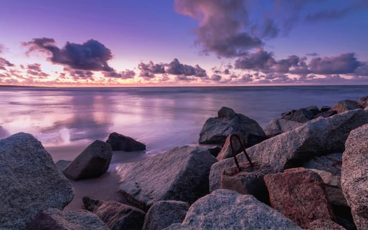 Tranquil Coastal Sunset