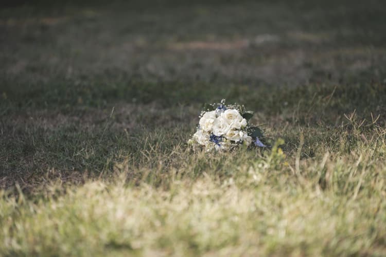 Wedding Bouquet in Field