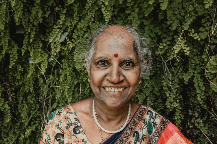 Joyful Elder in Nature