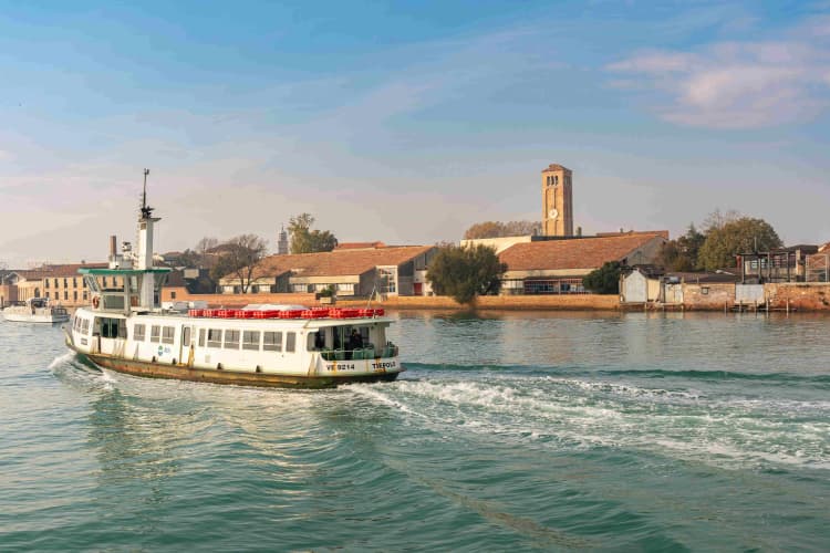 Venice Canal Ferry Scene