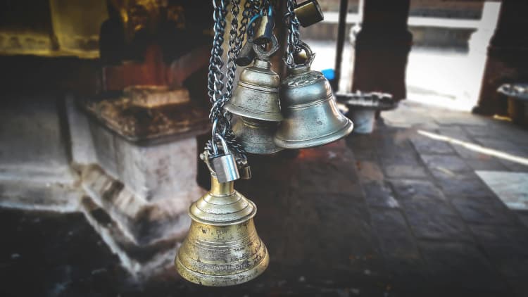 Ancient Bells with Chains