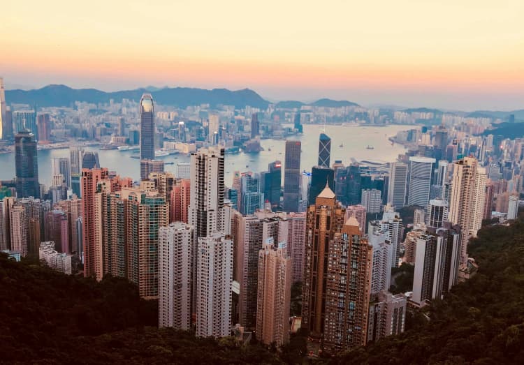 Hong Kong Skyline Sunset