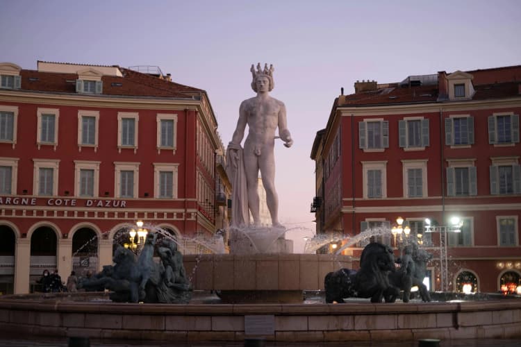 Majestic Fountain in Nice