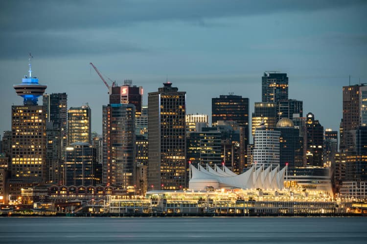 Vancouver Skyline at Dusk