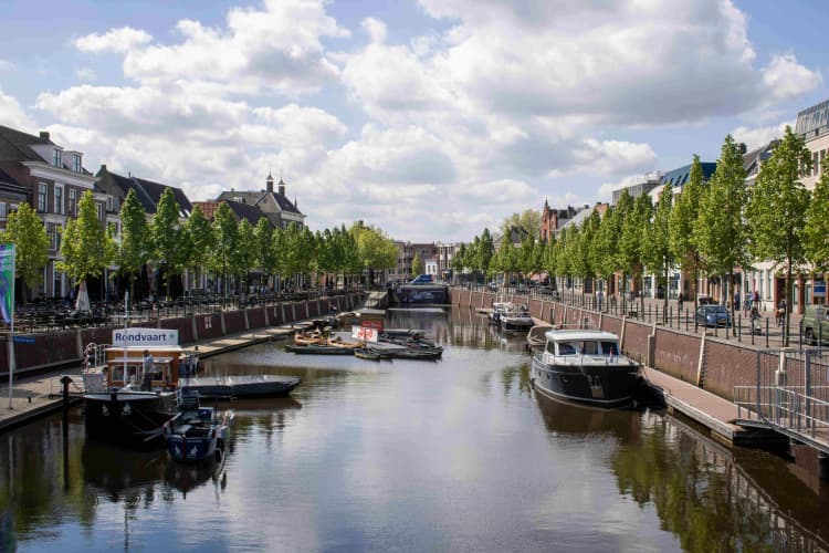 Dutch Canal City Scene