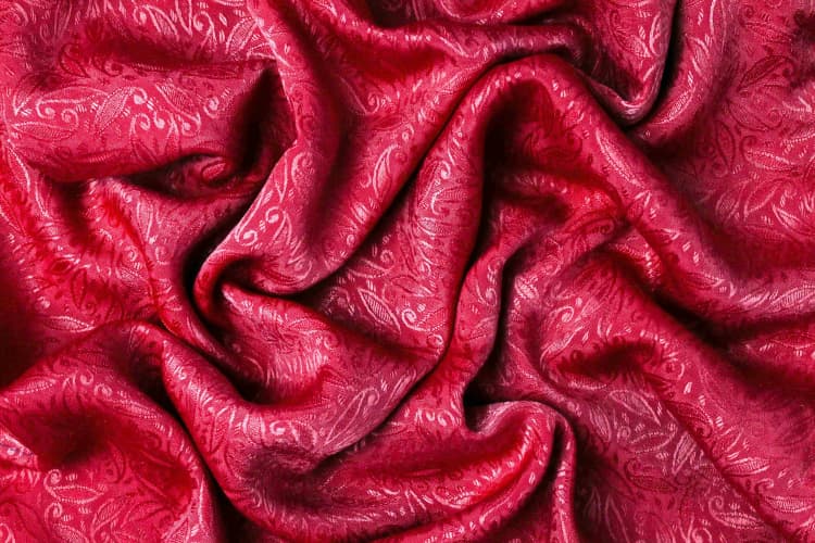 Luxurious Red Silk Fabric