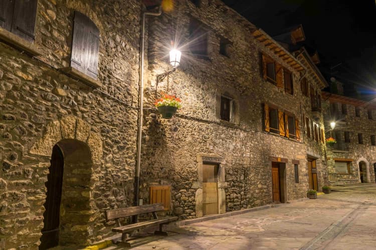 Medieval Street at Night