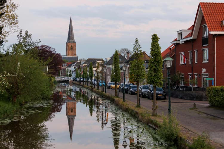 Serene Dutch Canal Town