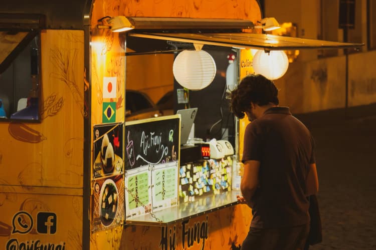 Vibrant Food Truck Night